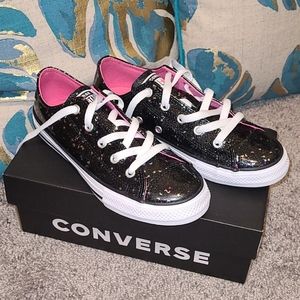 Converse ALL STAR BLACK CONFETTI-NEVER WORN